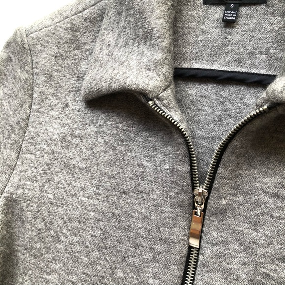 Vintage Long Oversized Sweater Jacket Wool Blend Gray - Picture 7 of 14